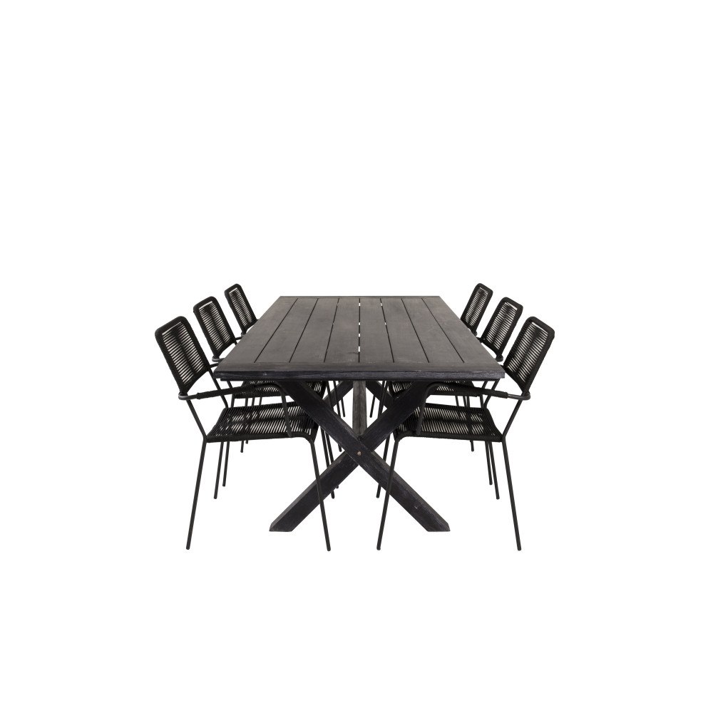 Venture Home Rives Matbord med Lindos Stolarna
