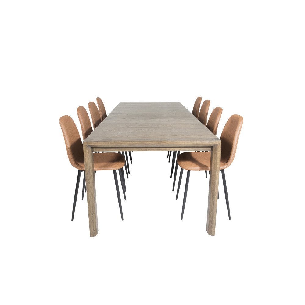 Venture Home Slider Matbord med Polar Stolarna