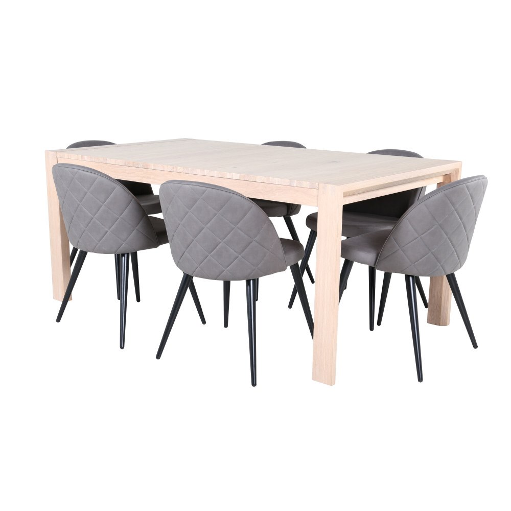 Venture Home Slider Matbord med Velvet Stolarna