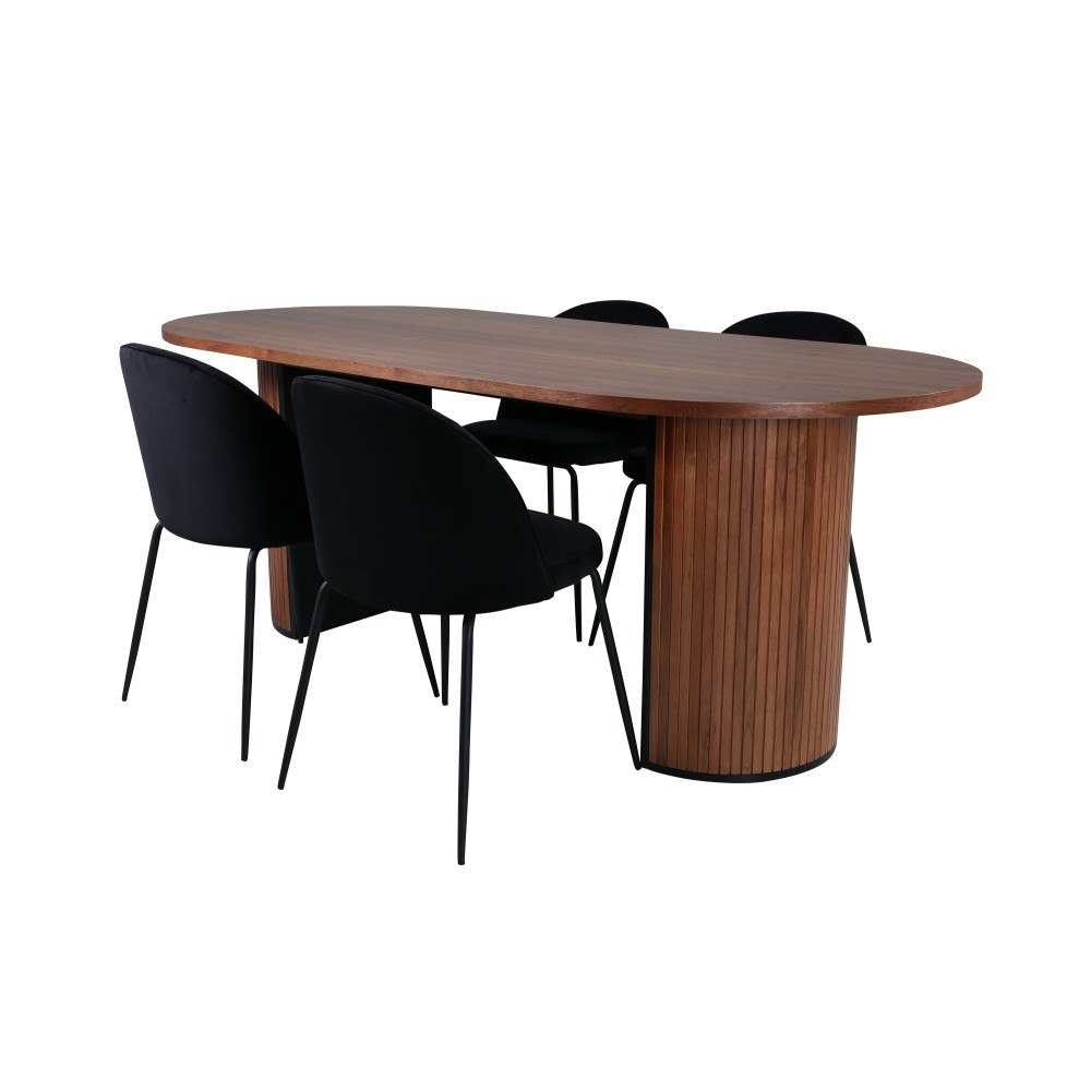 Venture Home Bianca Matbord med Wrinkles Stolarna