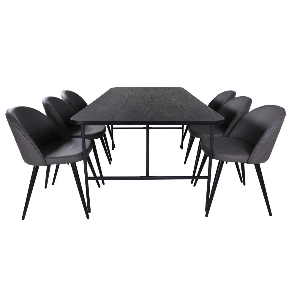 Venture Home Uno Matbord med Velvet Stolarna
