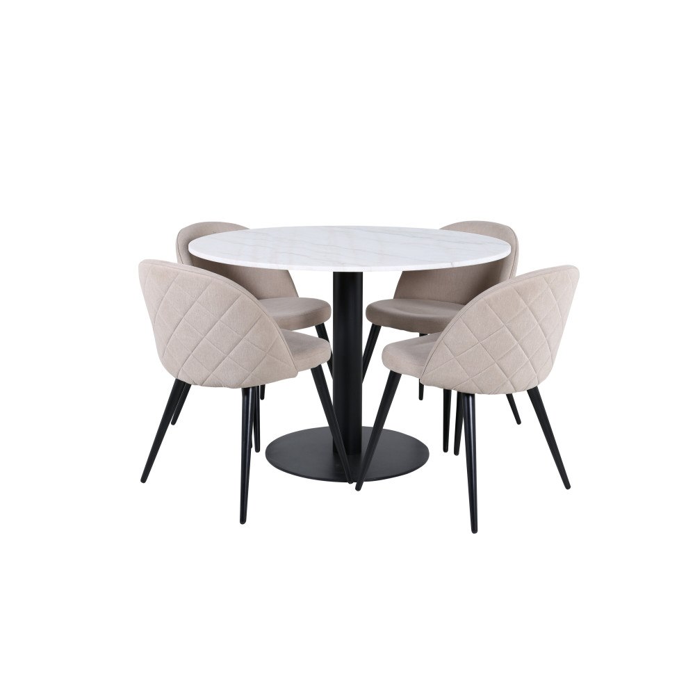Venture Home Estelle Matbord med Velvet Stolarna