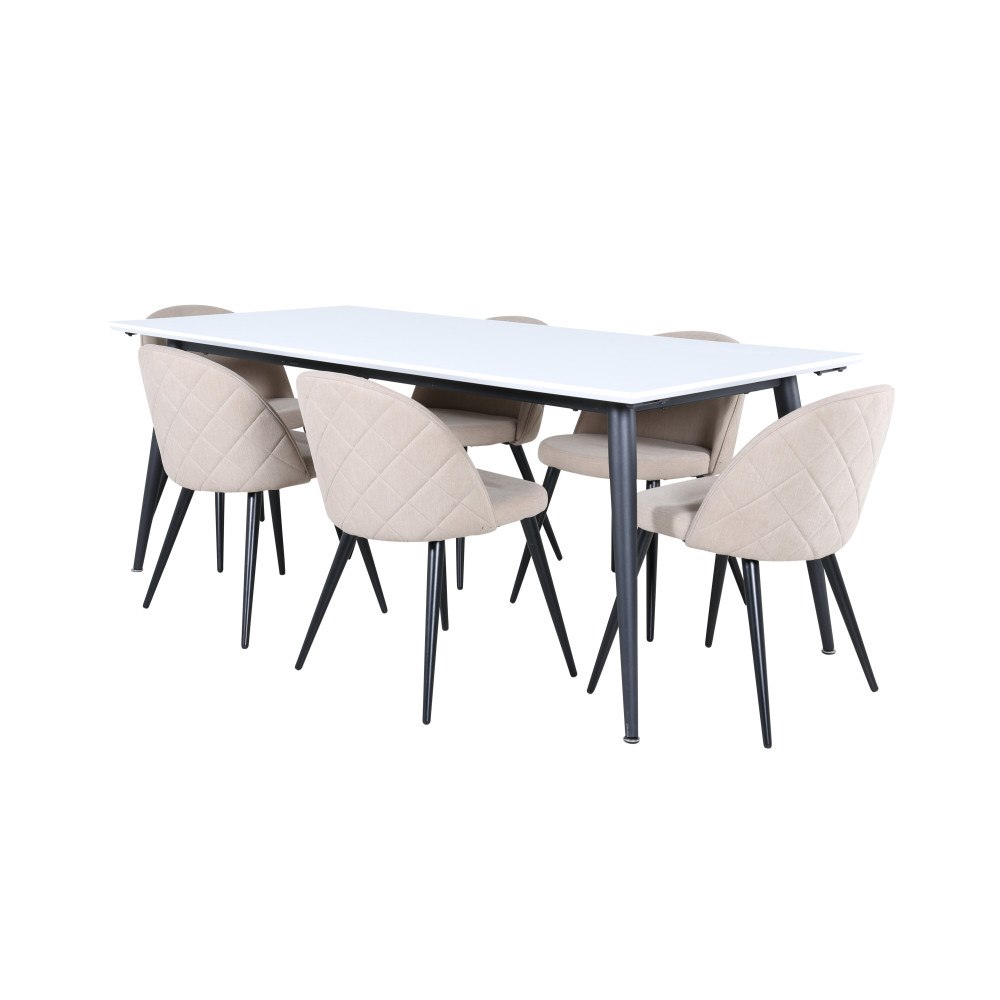 Venture Home Jimmy Matbord med Velvet Stolarna