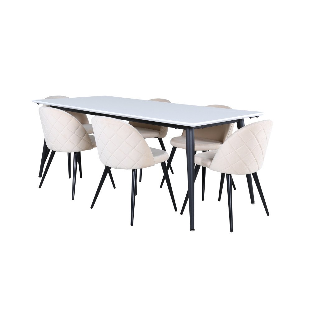 Venture Home Jimmy Matbord med Velvet Stolarna