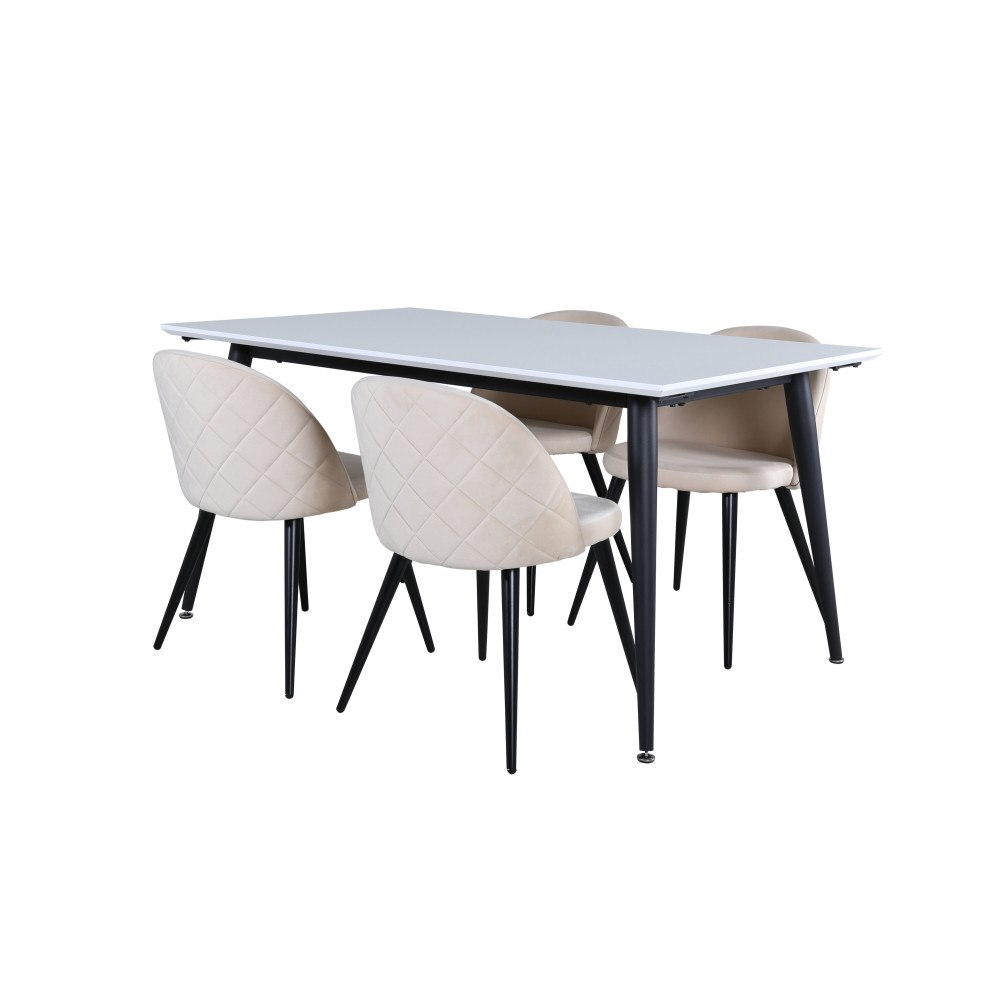 Venture Home Jimmy Matbord med Velvet Stolarna