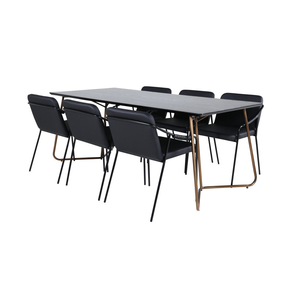 Venture Home Petra Matbord med Tvist Stolarna