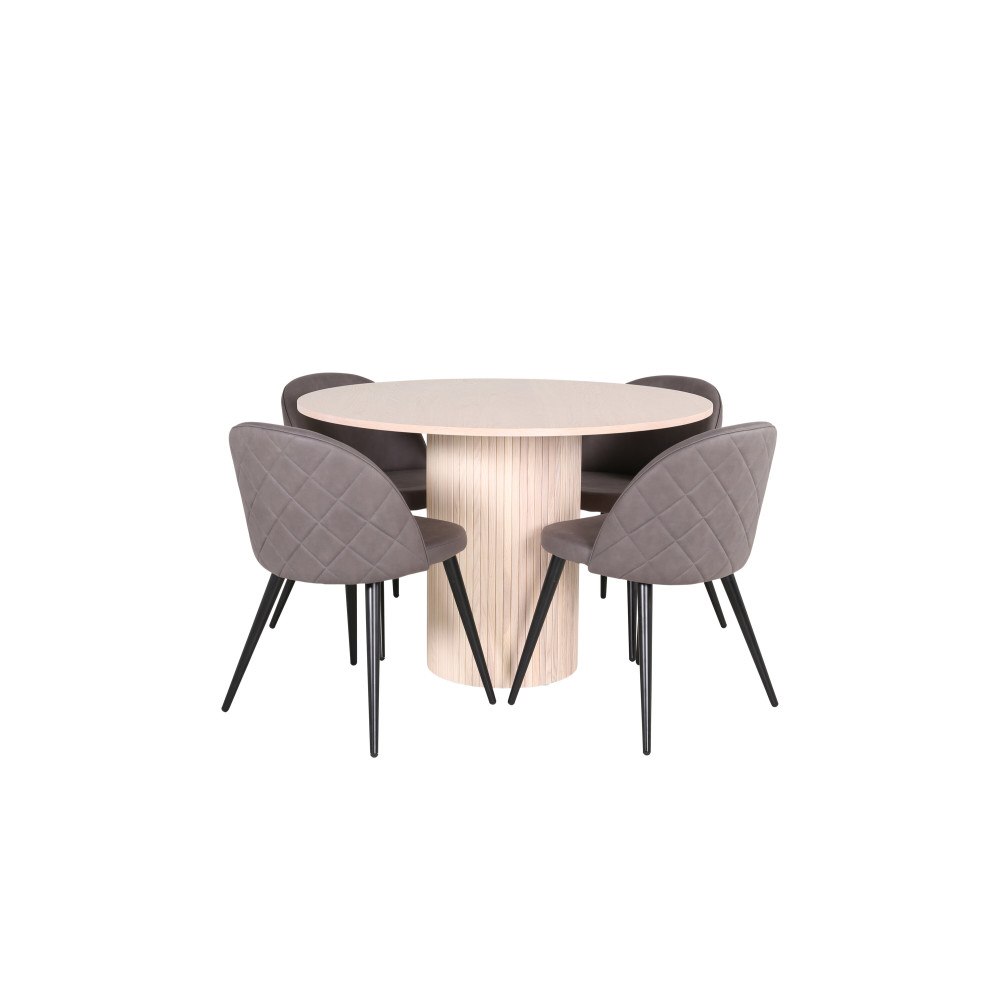 Venture Home Bianca Matbord med Velvet Stolarna