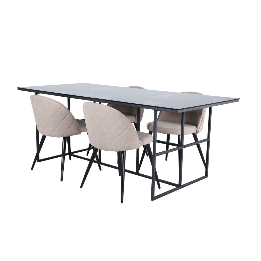 Venture Home Leif Matbord med Velvet Stolarna