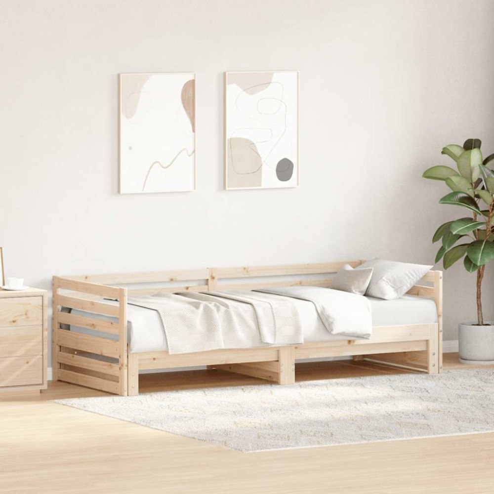 vidaXL Dagbädd med utdragssäng utan madrass 80x200 cm