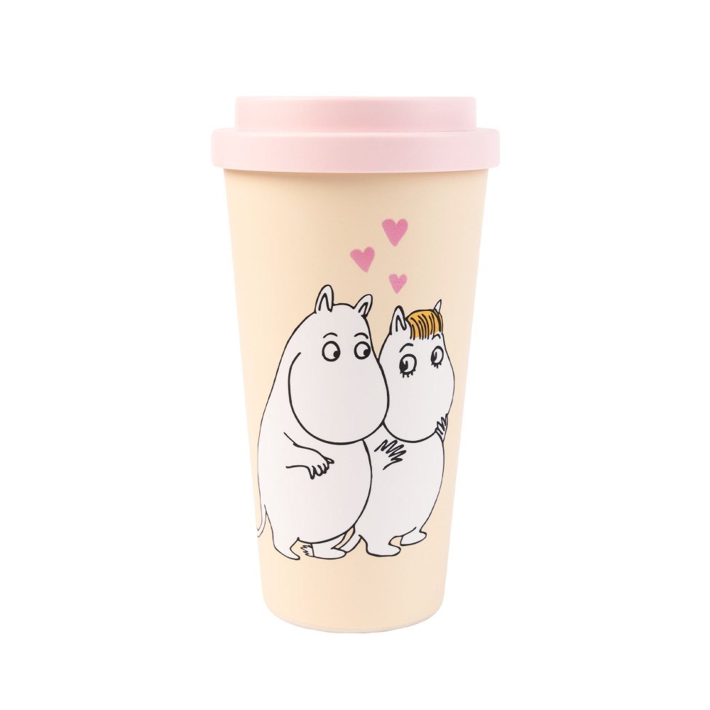 Nordic Buddies Mumin kärlek take away-mugg