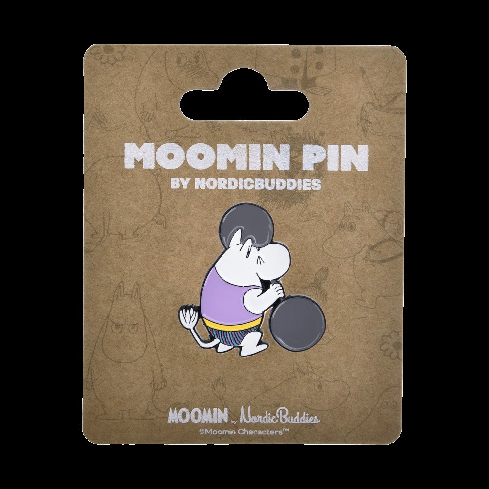 Nordic Buddies Mumintrollet tyngdlyftning pin
