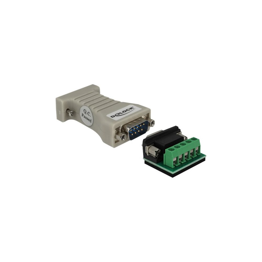 DeLOCK Delock Converter 1 x Serial RS-232 DB9 female to 1 x Serial RS-422/485 DB9 male with ESD protection 15 kV - seriell adap...