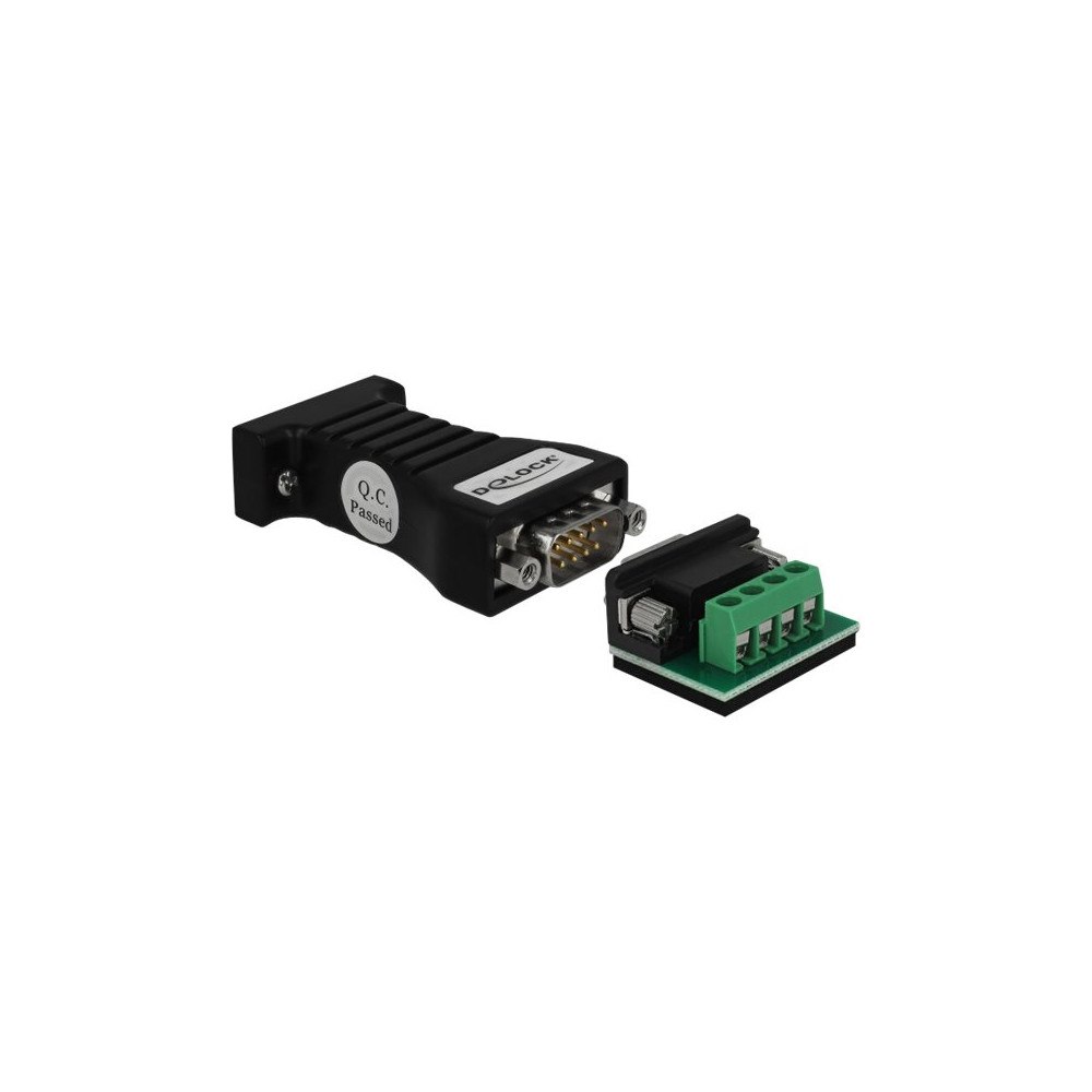 DeLOCK Delock Converter 1 x Serial RS-232 DB9 to 1 x Serial RS-485 with ESD protection 15 kV - seriell adapter - RS-232 - RS-48...