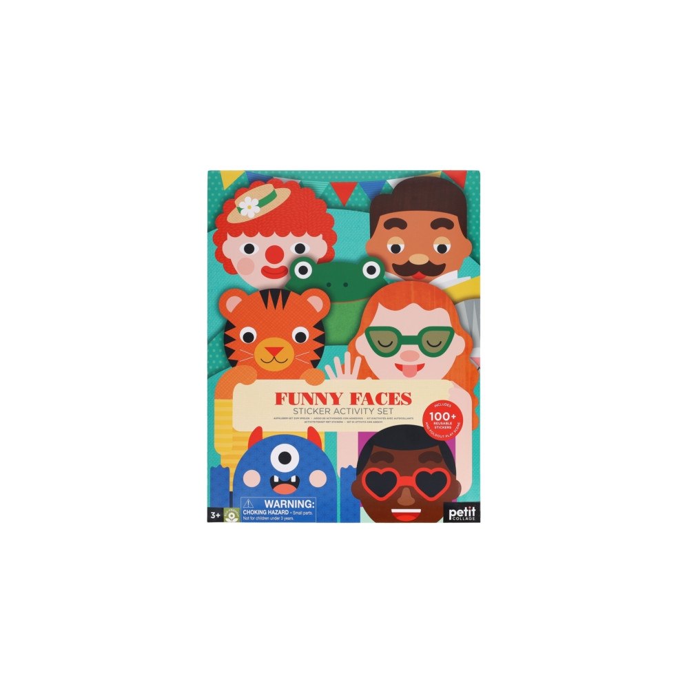 Chronicle Books Sticker Activity Set: Funny Faces (häftad, eng)
