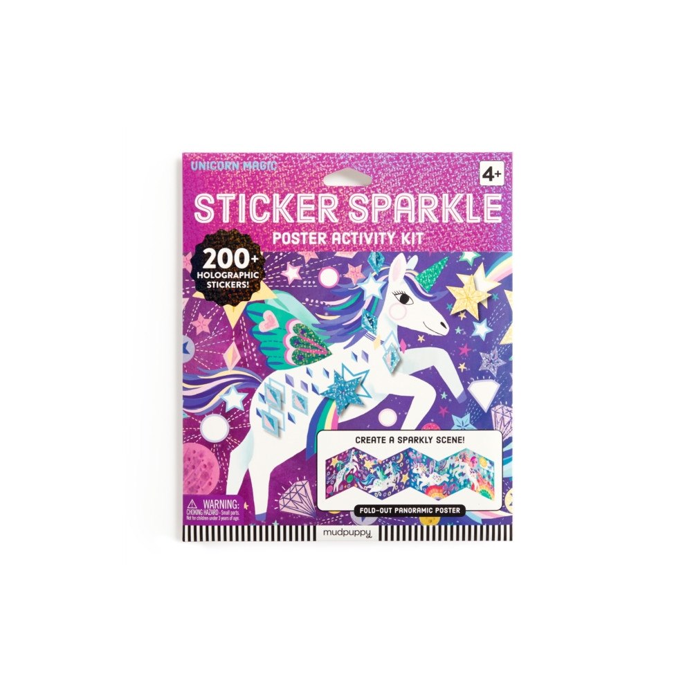 Galison Unicorn Magic Sticker Sparkle Poster Activity Kit (häftad, eng)