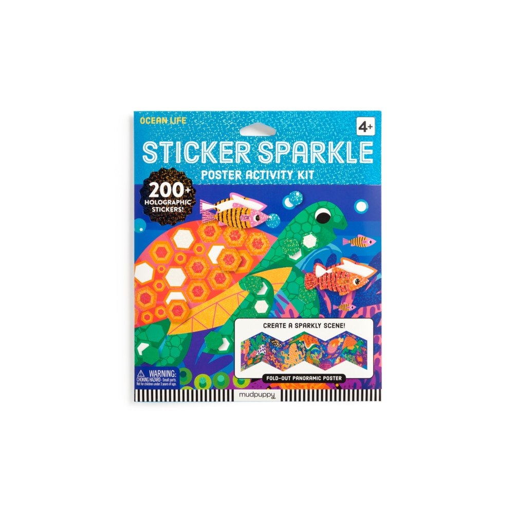 Galison Ocean Life Sticker Sparkle Poster Activity Kit (häftad, eng)