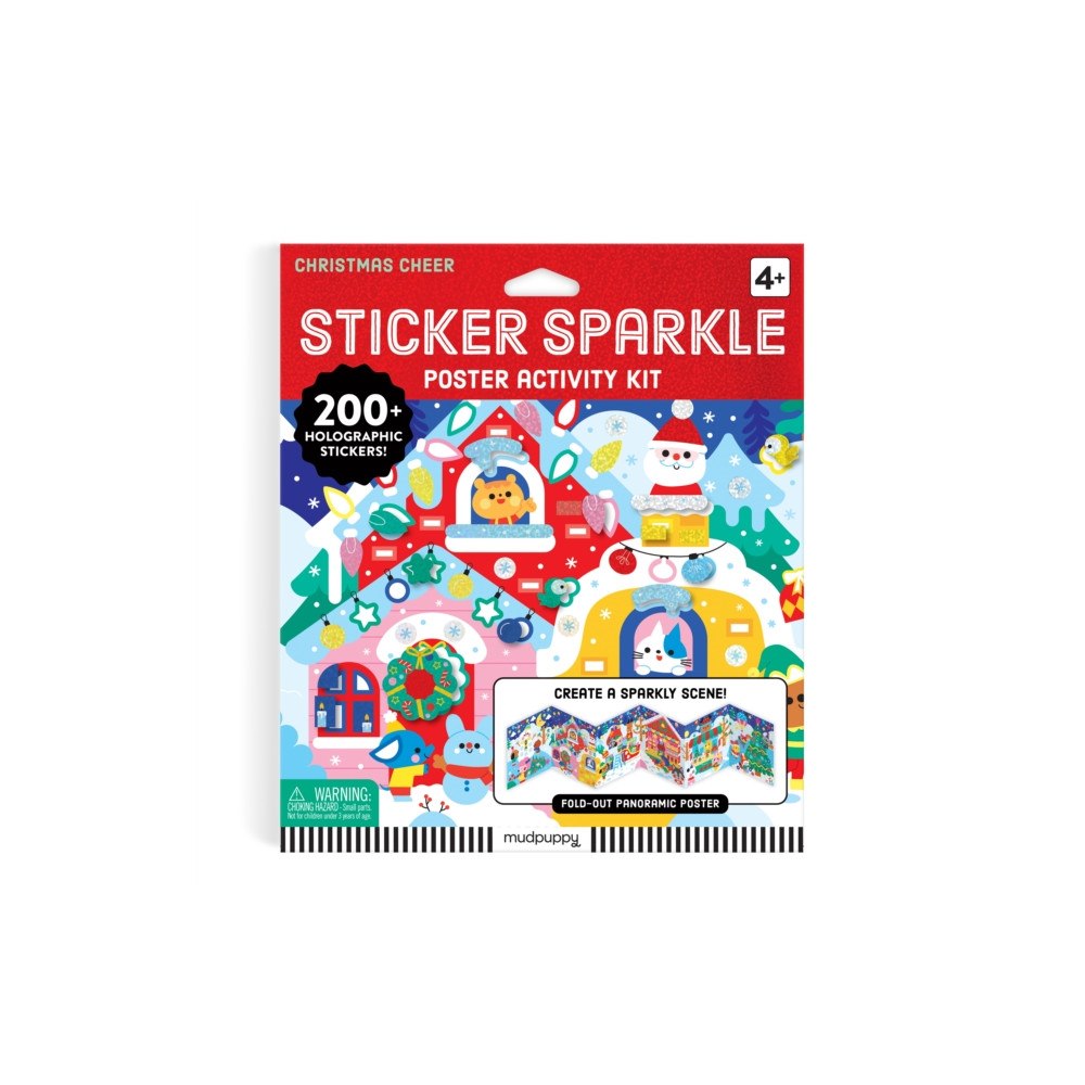 Galison Christmas Cheer Sticker Sparkle Poster Activity Kit (häftad, eng)