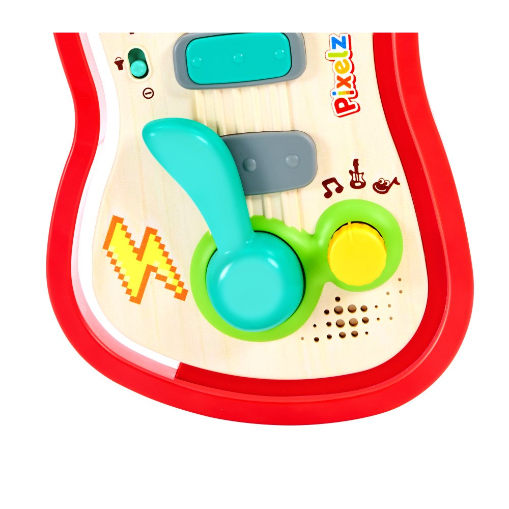 Hape Hape Pixelz Regnbågs Rock Gitarr