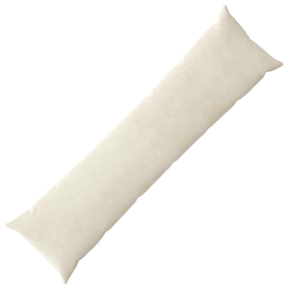 vidaXL Kuddöverdrag HEERLEN Gräddvit 40 x 145 cm Mikrofiber Fleece