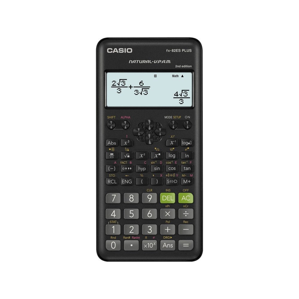 Casio Casio FX-82ES PLUS-2, Ficka, Vetenskapsfunktion, 12 siffror,...