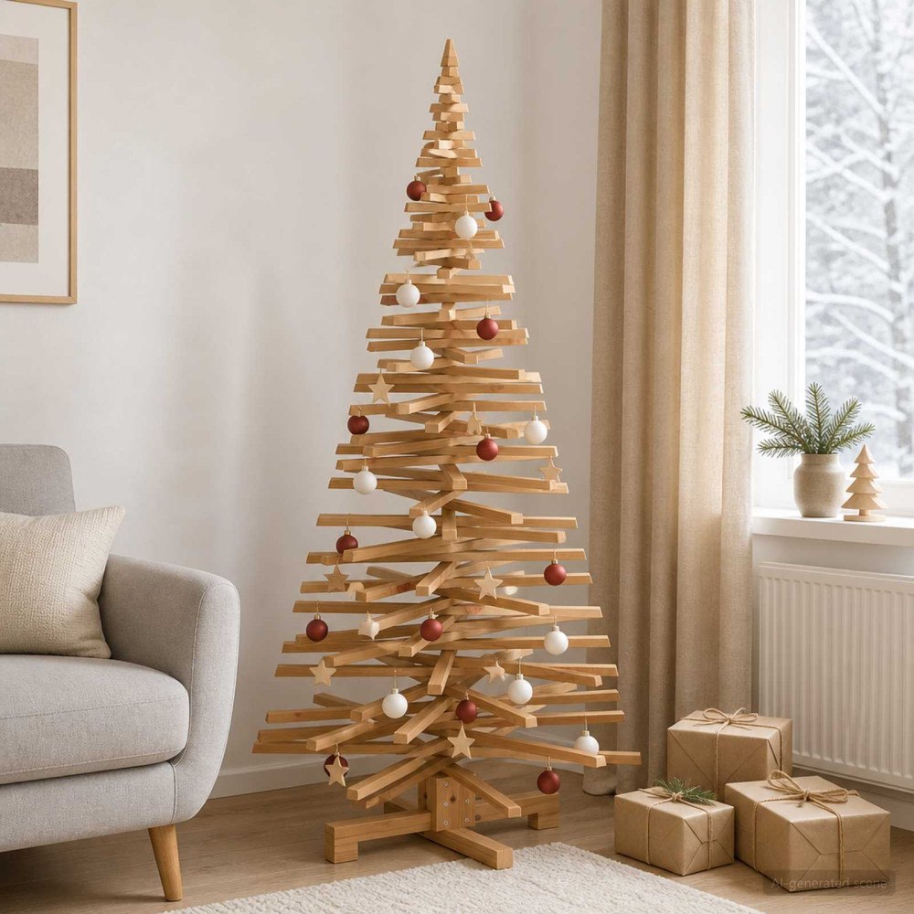 vidaXL Träjulgran KOTKA 180 cm Massiv furu Brun finish
