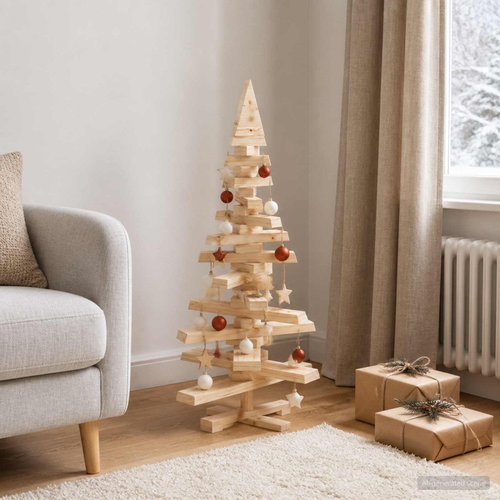 vidaXL Träjulgran KOTKA 90 cm Massiv furu Naturlig