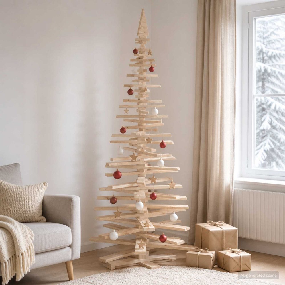 vidaXL Träjulgran KOTKA 240 cm Massiv furu Naturlig
