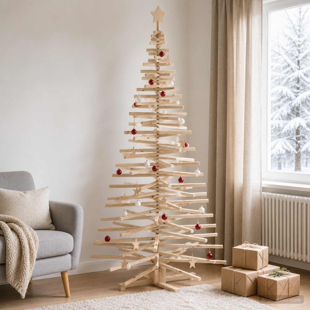 vidaXL Träjulgran KOTKA 210 cm Massiv furu Naturlig