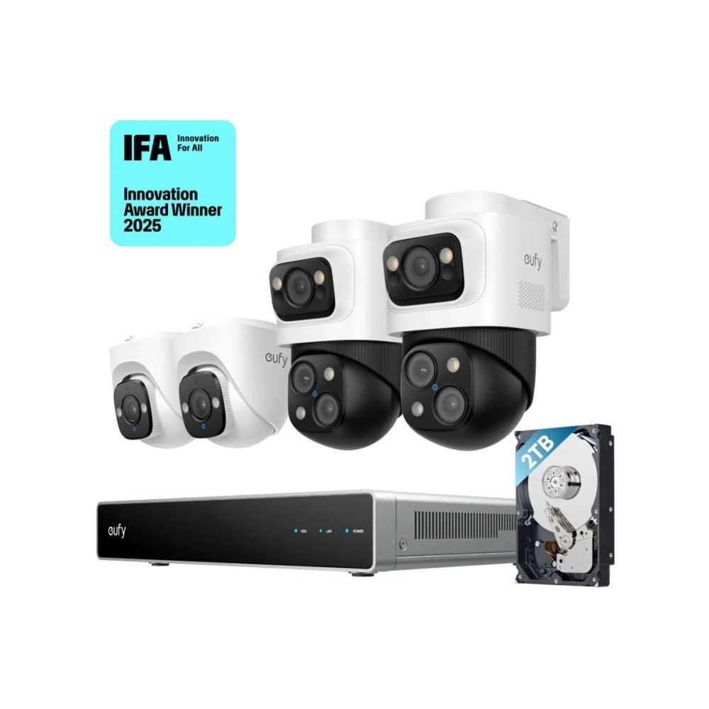 ANKER Eufy Security System S4 - NVR + kamera(/or) - trådlös (Wi-Fi) - PoE, växelströmsdriven