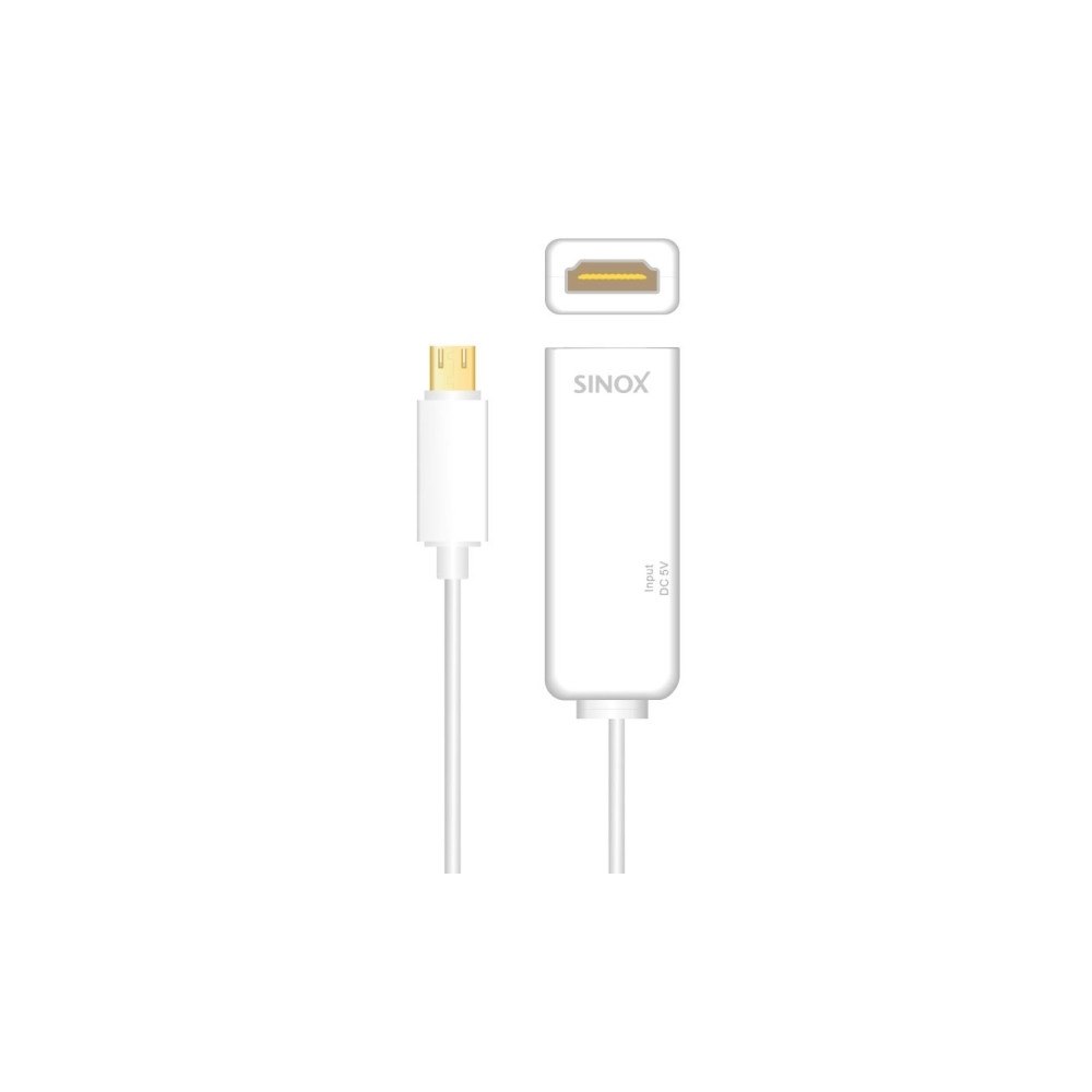 Sinox beslag Sinox i-Media adapter för video / ljud - MHL / HDMI - 20 cm