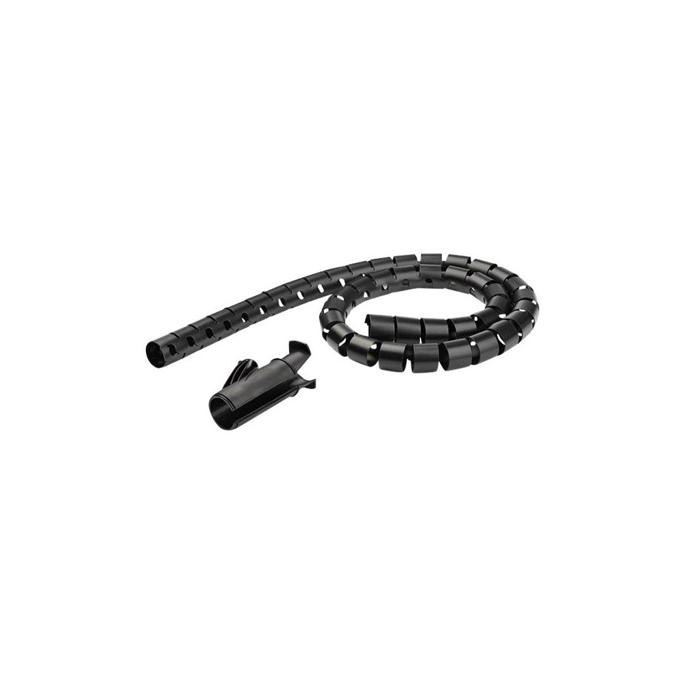 StarTech.com StarTech.com 2.5m (8.2ft) Cable Management Sleeve - Spiral - 1" (25mm) Diameter - W/ Cable Loading Tool - Black (CMSCOIL...