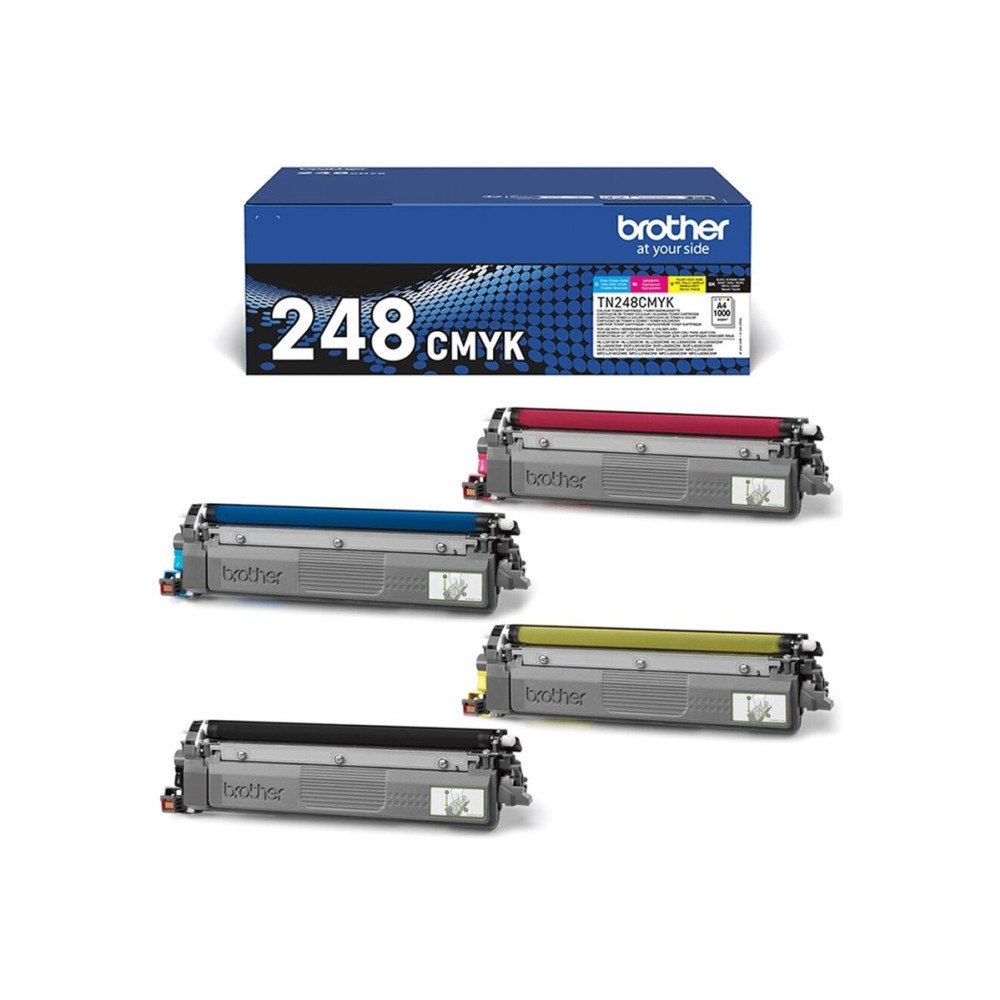 Brother Brother TN248VAL Multipack - 4-pack - svart, gul, cyan, magenta - original - tonerkassett