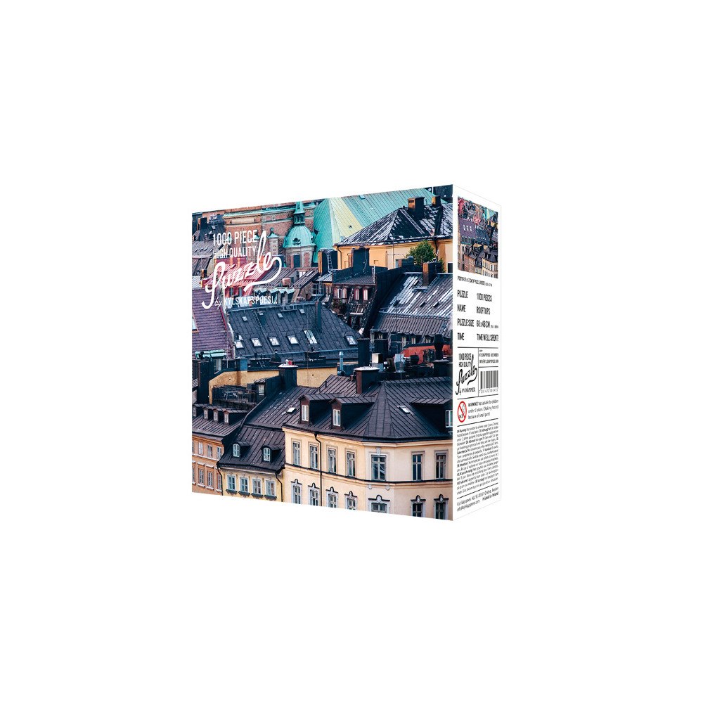 Kylskåpspoesi AB Pussel Rooftops – 1000 bitar