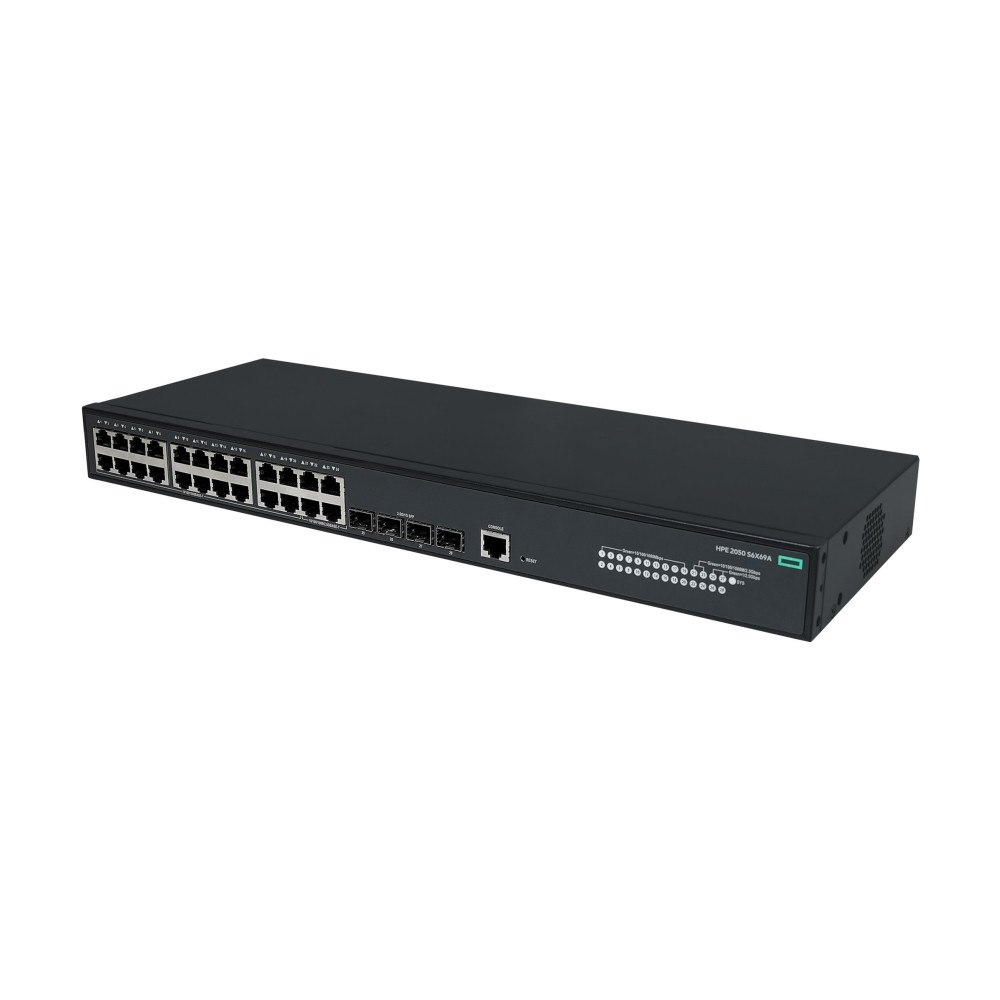 HP HPE Networking Comware 5050EI 20p 10/100/1000BASE-T 4P Smart Rate 1/2.5GbE 4p SFP 1G/2.5G AC Switch - switch - 20 portar...