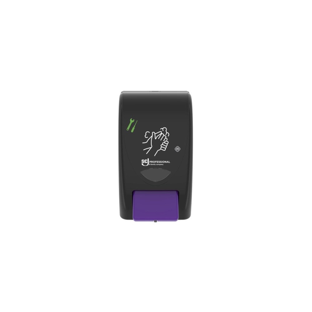 DEB Dispenser, SCJ Professional, 2000 ml, svart, plast, för hand...