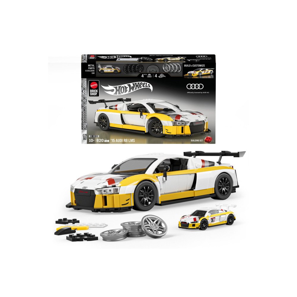 Hot Wheels Mattel Brick Shop Hot Wheels - '15 Audi R8 LMS - byggkloss