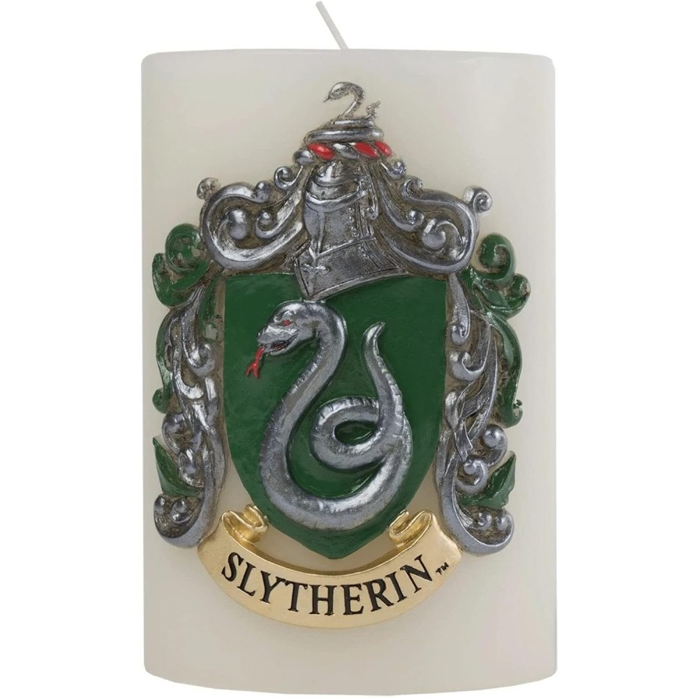 Insight Editions Harry Potter: Slytherin Sculpted Insignia Candle