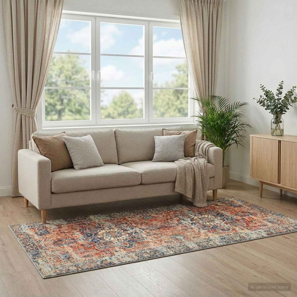 vidaXL Matta ORIZ Orange 80 x 200 cm 100% Polyester