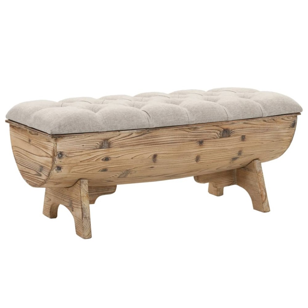 vidaXL Förvaringsbänk 103 cm Massivt Furu