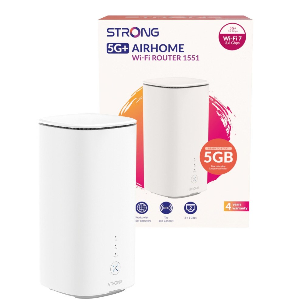 Strong Strong 5G+ AIRHOME Wi-Fi Router 1501, Mobilnät, router, Vit,...