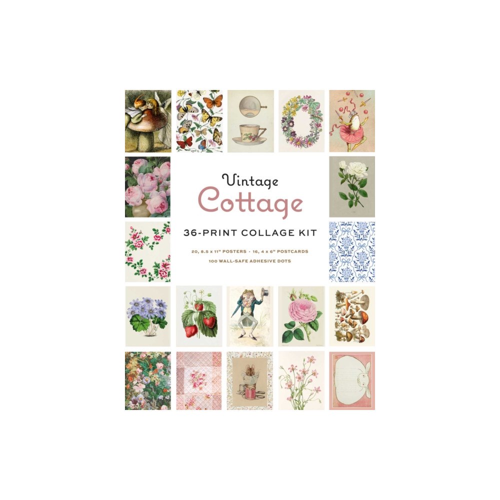 Insight Editions Vintage Cottage Wall Collage Kit (bok, eng)