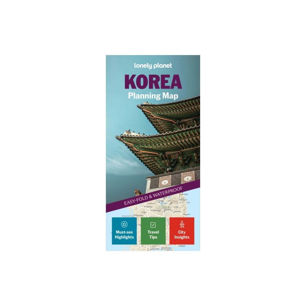 Lonely Planet Global Limited Lonely Planet Korea Planning Map