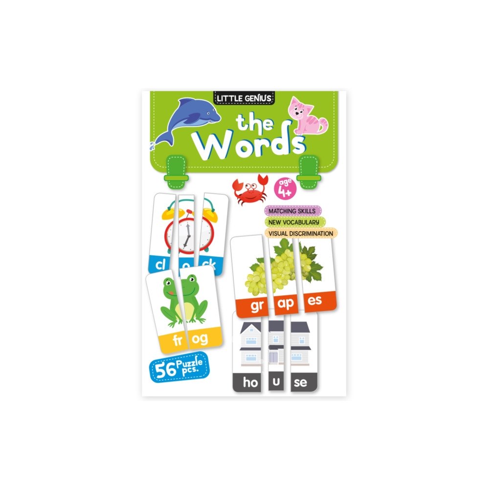 Hello Friend Little Genius Puzzles And Games: The Words- Play And Learn First Words With 56 Fun And Colourful Puzzle Pieces (häftad,...