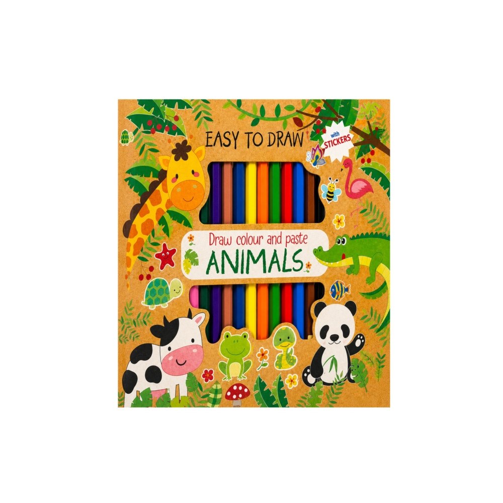Hello Friend Draw Colour And Paste - Animals (häftad, eng)