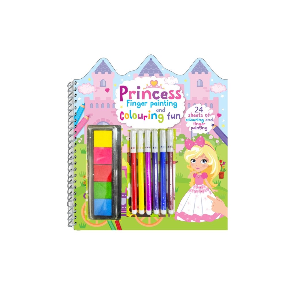 Hello Friend Princess Finger Painting & Colouring Fun (häftad, eng)