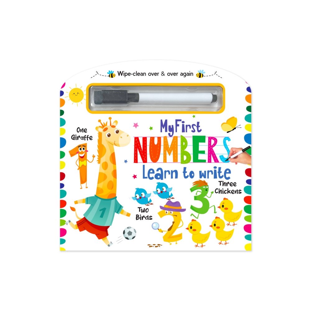 Hello Friend My First Wipe And Clean Board Book Of Numbers: Includes Wipe And Clean Pen To Write, Learn, Clean And Write Again (häfta...