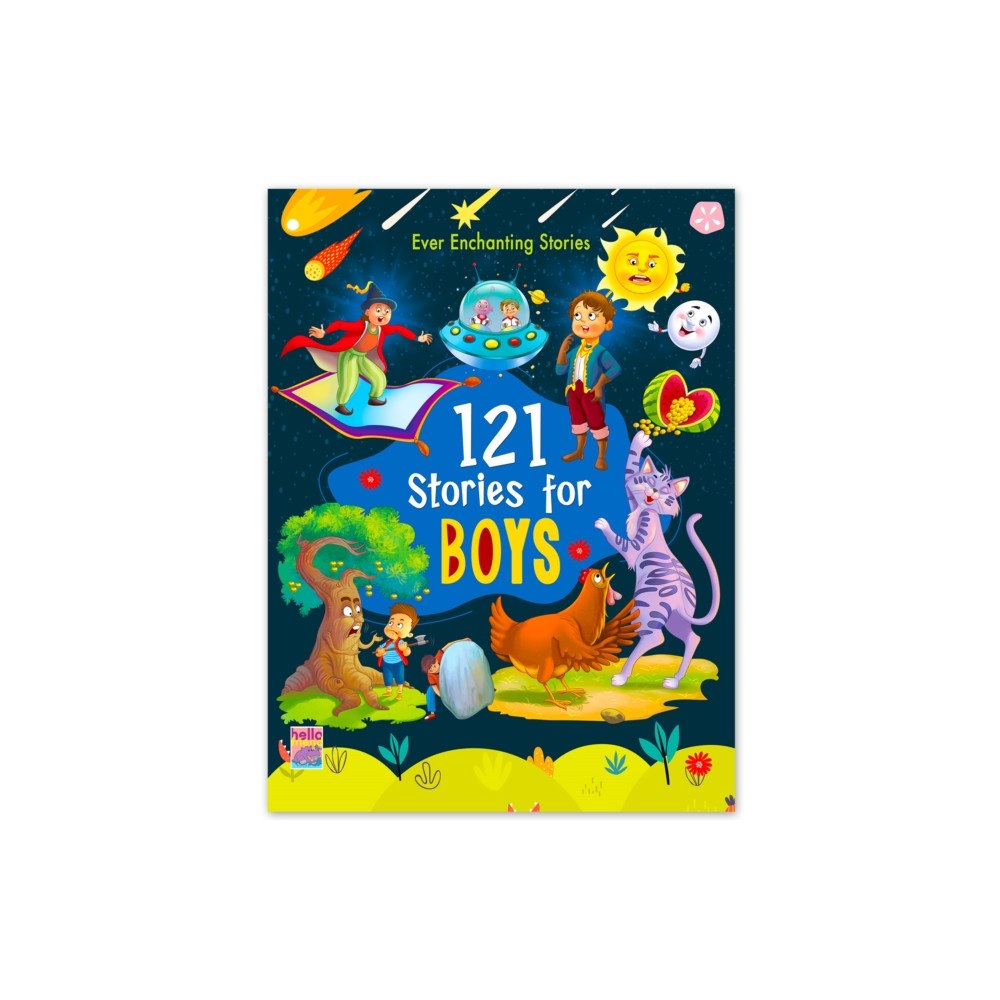 Hello Friend 121 Stories For Boys- Illustrated Story Books For Kids And Childrens - Bedtime Moral Short Stories With Colourful Pictur...