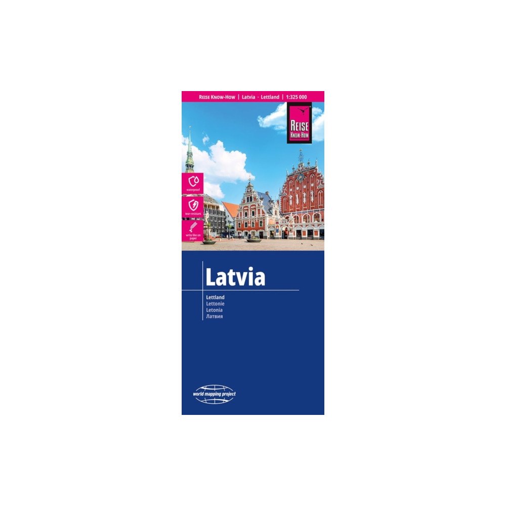 Reise Know-How Verlag Peter Rump GmbH Latvia (1:325.000)