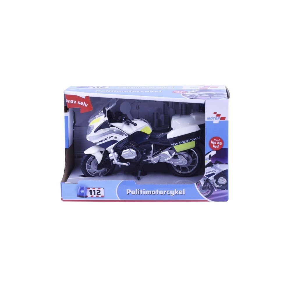 Impulse Impulse Toys Motor 112 polismotorcykel 18 cm med ljus och lj...
