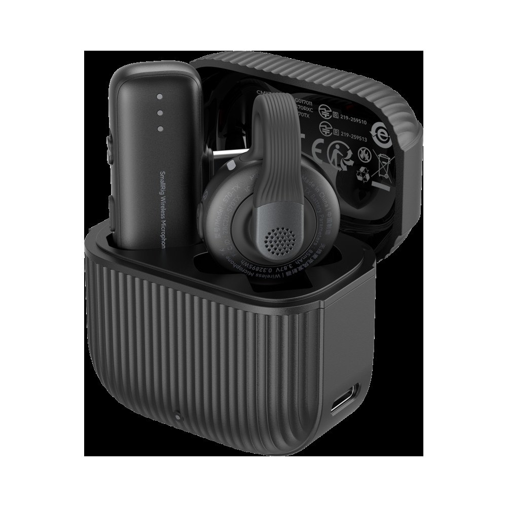 SMALLRIG SmallRig 5718 S70-C1 Wireless Microphone with USB-C Adapter for Phones Black
